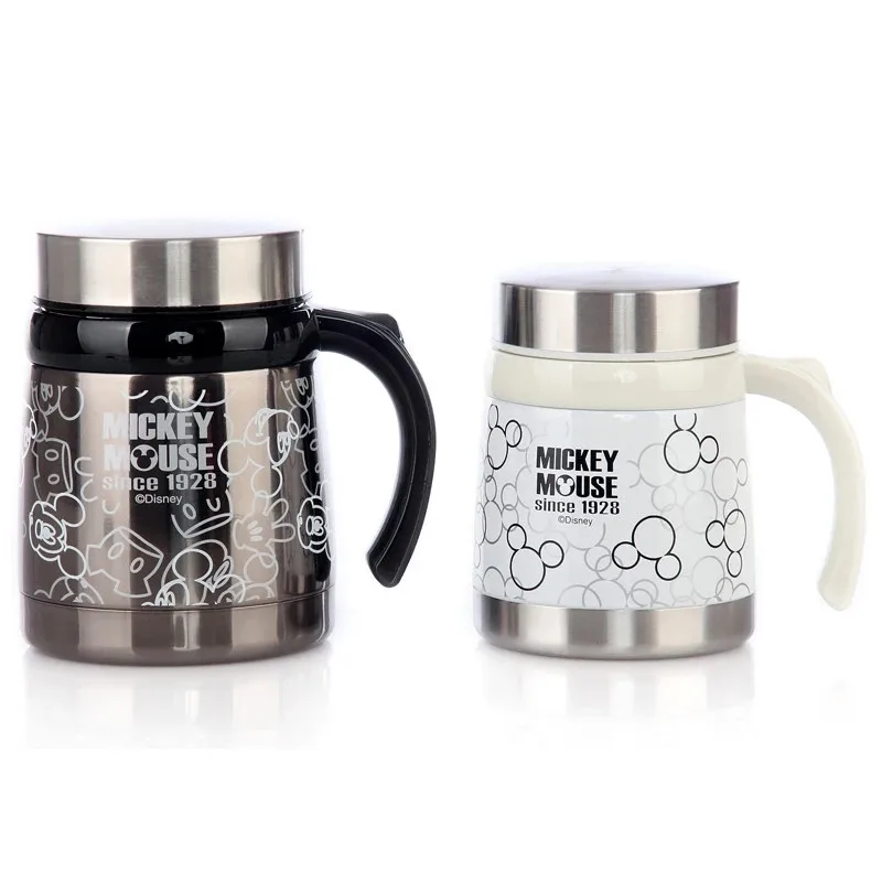 Copo de Água com Pouca Coleção de Escritório em Casa Disney Mickey Cartoon Falha Leite Café Caneca Cerâmica Copos Menina Menino Presentes 400ml 600ml 4 água com pouca falha leite café caneca