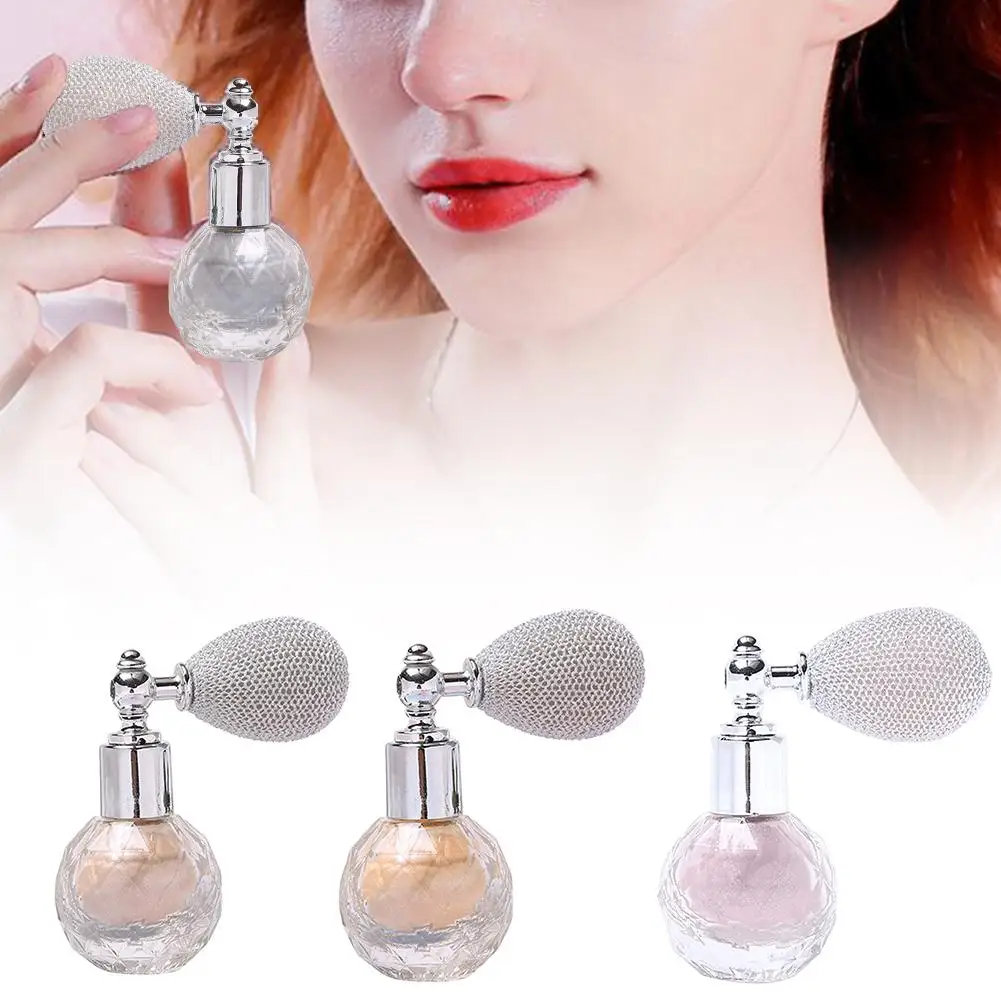 

New 4 Colors Loose Powder Face EyeShadow High Light Spray Airbag Body Powder Goddess Spray Glitter Powder Cosmetics