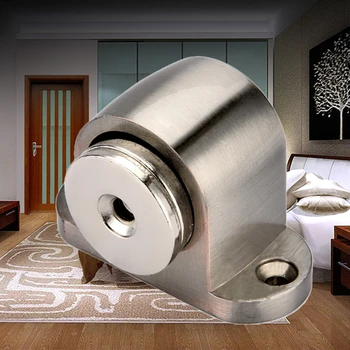 

Strong Magnetic Door Stopper Suction Gate Supporting Hardware Powerful Mini Door Stop with Catch Screw Mount