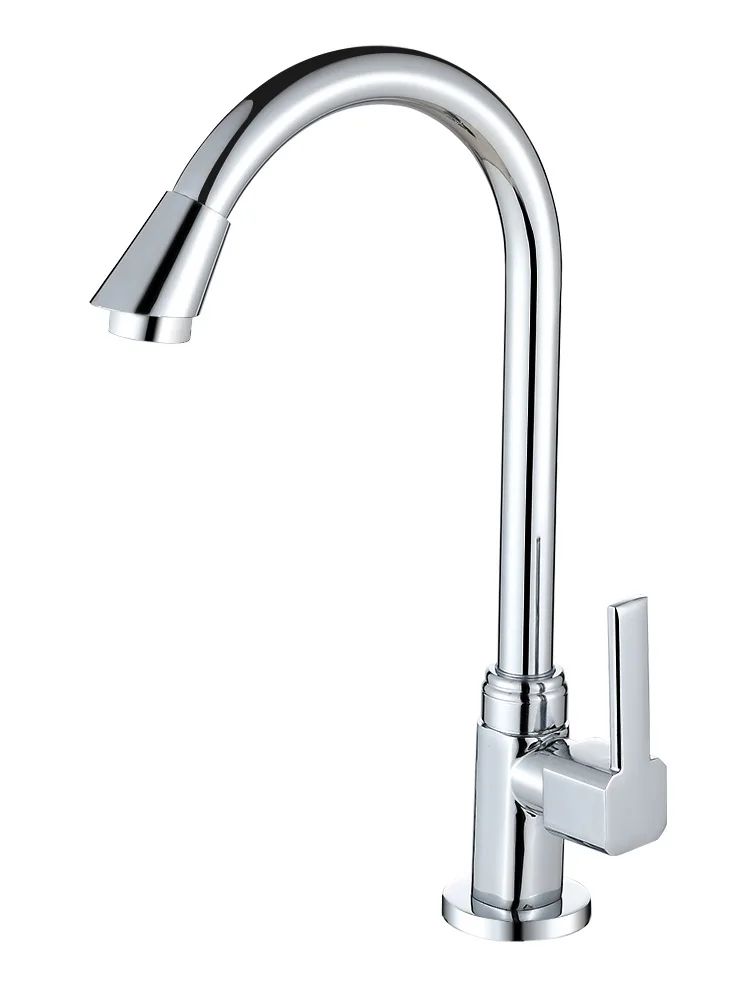 

Still Moving Single Cold Kitchen Sink Washing Basin Faucet Universal Faucet Copper Household Basin Faucet