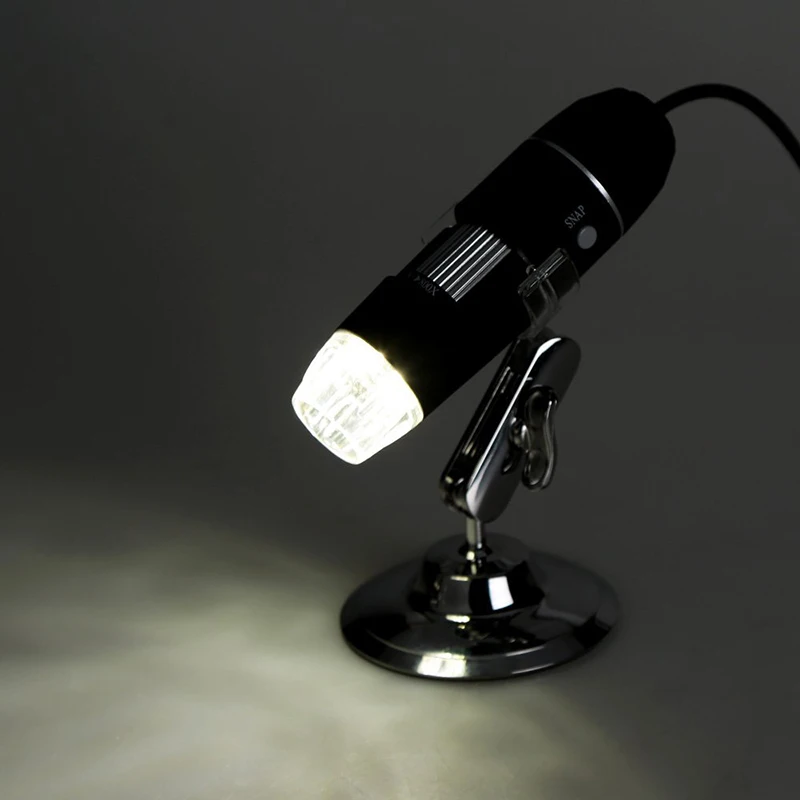 40X~ 800X 8LED USB 2,0 Цифровая минископа эндоскоп Лупа камера драйвер камеры с портативной подставкой с регулируемой яркостью черный