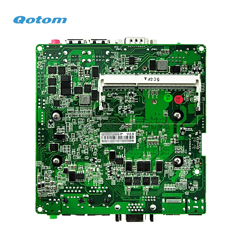QOTOM мини ПК Core i3 процессор Dual LAN Mini PC с последовательный порт настольный компьютер