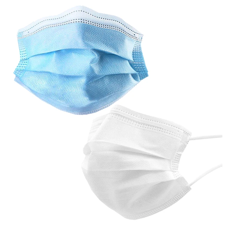 

Disposable 3 Layers Male and Female Dustproof Breathable Anti-Fog and Haze Masks, Blue and White Color, 150Pcs/Set.