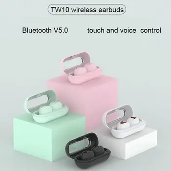 

TW10 Wireless Bluetooth Earphones Headphone Touch Control Bluetooth 5.0 Noise reduction call siri free call for Android Iphone