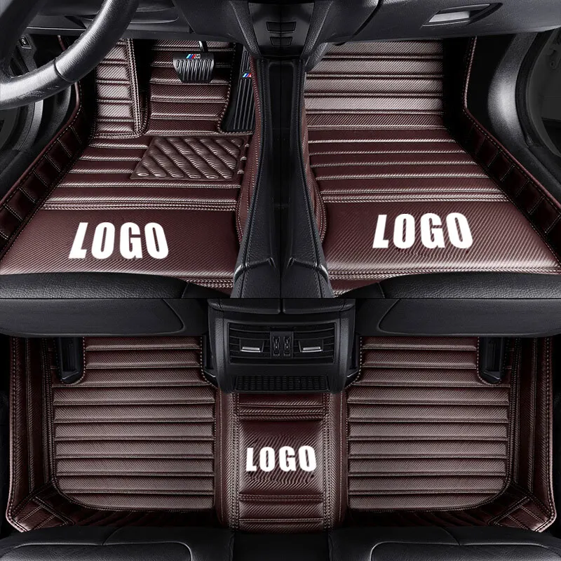 leather car floor mats for Mercedes Benz W203 W210 W211 AMG W204 A B C