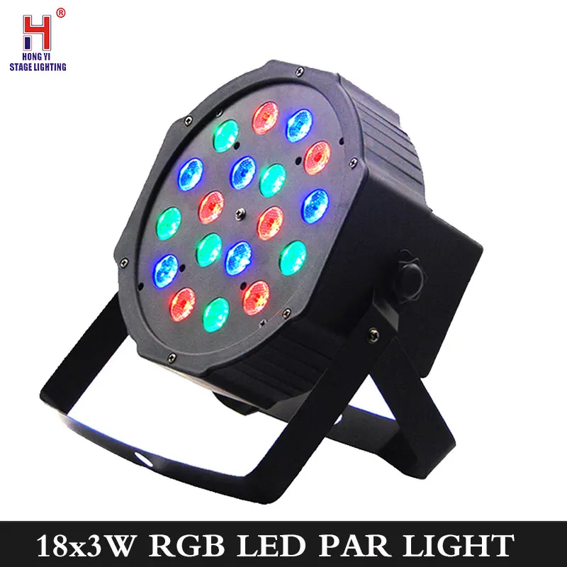 18X3W RGB Светодиодный светильник 54x 3W RGBW с эффектом луча, светильник для дискотеки, DMX, профессиональный светодиодный светильник для сцены, Par, вечерние, для шоу, DJ, бар, Par, светодиодный светильник - Цвет: 18X3W RGB