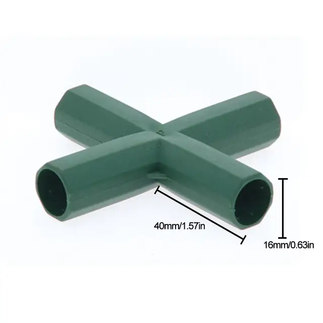 10-Pack 3-Way PVC Pipe Fittings - Furniture Grade, Right Angle Tee Connectors For Water Lines, Greenhouses, And More - 20mm Inner Diameter (Black