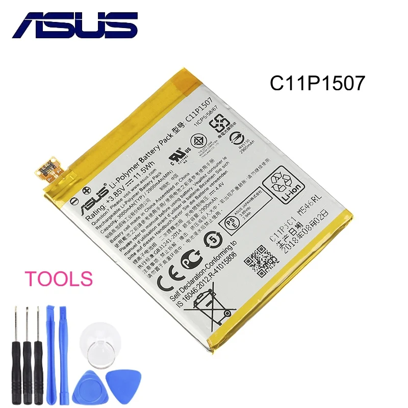 

Original ASUS C11P1507 Battery For ASUS ZenFone Zoom ZX551 ZX550 ZX551ML Z00XSB High Capacity 2900 mAh