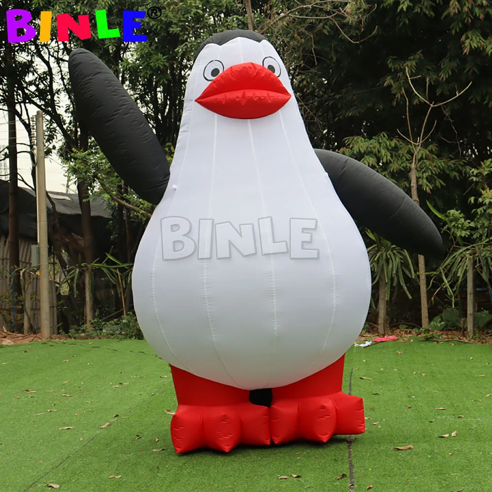 Advertising Giant Inflatable Penguin Mascot Decor Outdoor Indoor Animal Decorations Blow Up Yard drop shipping pvc inflatable flamingo pool drink cup holder halloween outdoor decorations watermelon cherry lemon football toys