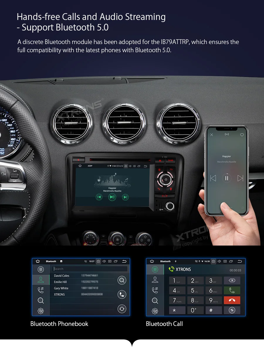 Discount 7" Android 9.0 Pie OS Car DVD Multimedia GPS Radio for Audi TT MK2 (8J) 2006-2014 with 4GB RAM 64GB ROM & 2K Video Support 19