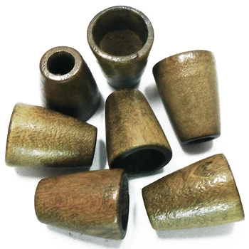 

20PCs 40PCs New Coffee Trumpet Wood Stoppers Buttons Sewing For Hat Clothes Decor Handmade Cords Wooden Button Accessories DIY