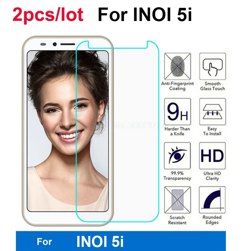 2 шт 9H закаленное стекло для INOI 5i протектор экрана стекло на для INOI 5i чехол Защитная пленка для телефона для Inoi 5i 5 i стекло