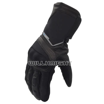 

Keep Warm Winter Leather Gloves Motorcycle Motocross MTB Bike Riding Motorbike Waterproof Black Gloves