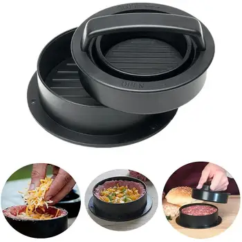 

Hamburger Maker Kitchen Non-stick Food-Grade ABS Hamburger Meat Press Beef Grill Hamburger Press Patty Maker Mold Mould Tool