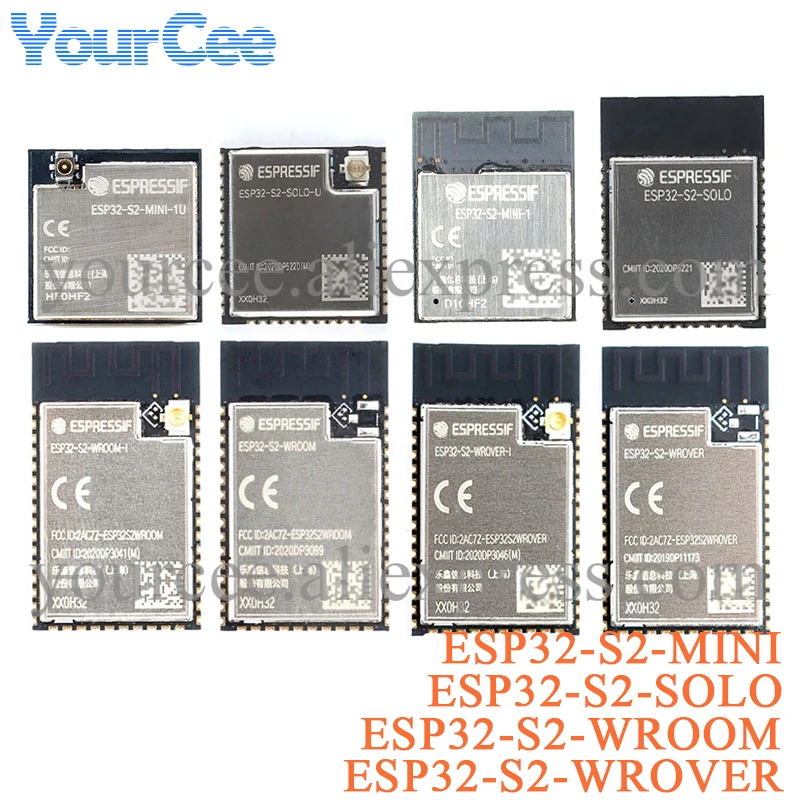 Esp32-S2-Wrover-I S2-Wroom S2-Wrover-I S2-Solo S2-Solo-U S2-Mini-1U S2-Mini-1 4M 8M 16M 32Bit Esp32 S2 Wifi Mcu Modulo Senza Fili