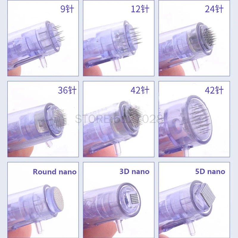 10 шт. микроиглы картриджи наборы шурупов 2 в 1 Мини вода мезотерапия инжектор Nano 9/12/36/42/Nano/3D/5D авто Дерма ручка