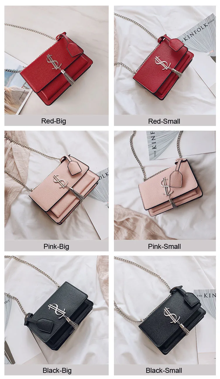 Для женщин модная сумка Элитный бренд дамские классические дизайнерские кожаные девочек Повседневное цепи сумки через плечо женские сумки через плечо