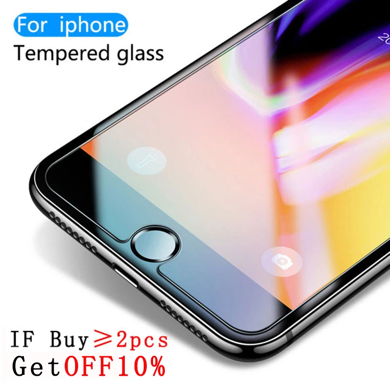 2.5d стекло на iphone 6 6s 7 8 plus защитное SE 5s X XS 9h закаленное HD|Защитные стёкла и плёнки| |