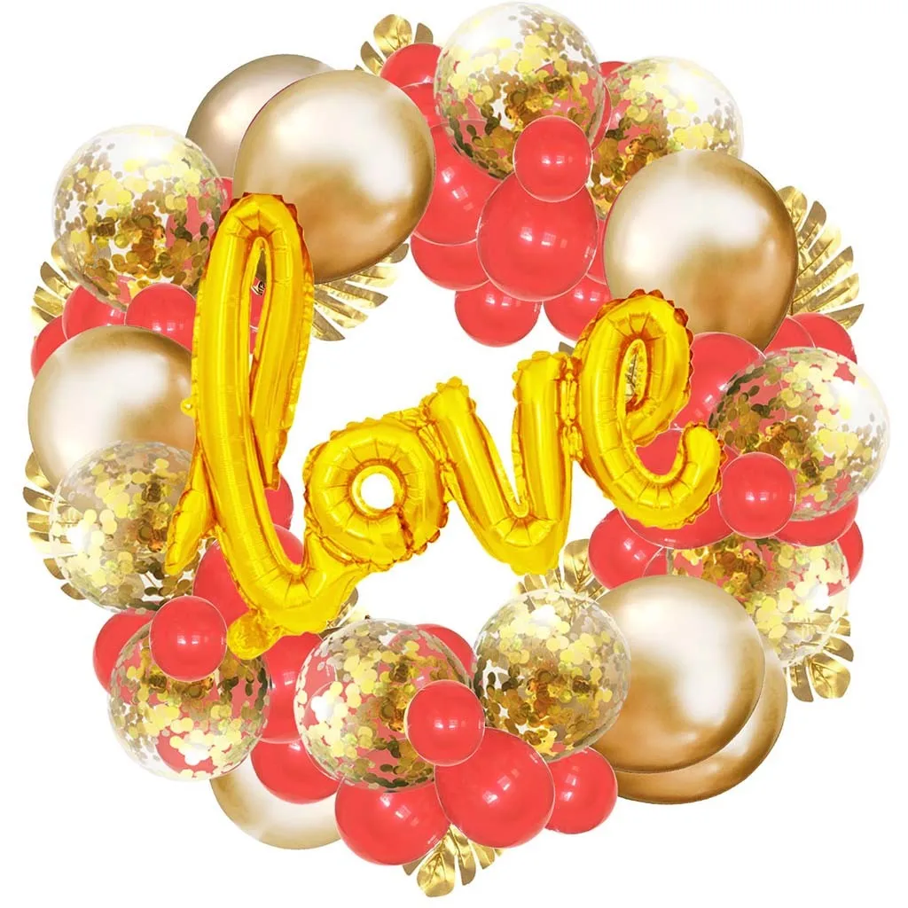 День Святого Валентина свадьбы красная Фольга Сердце праздник свадебный Декор любовь шары высокое качество поддержка Прямая поставка