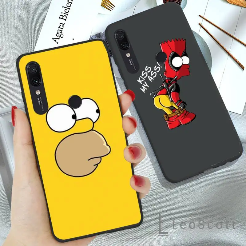 

Homer J Simpson funny Bart Simpson Phone Case For Xiaomi Redmi 7 9t a3Pro 9se k20 mi8 max3 lite 9 note 8 9s 10 pro