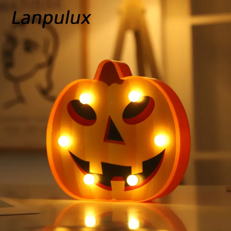 Lanpulux 3D тыквы ночной Светильник призрак фестиваль праздник Декор дома ужас