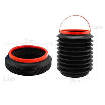 

Hot Trash Can Bucket Multifunctional Portable Water Resistant Folding Telescopic Adjustable Umbrella Trash Storage Basket Holder