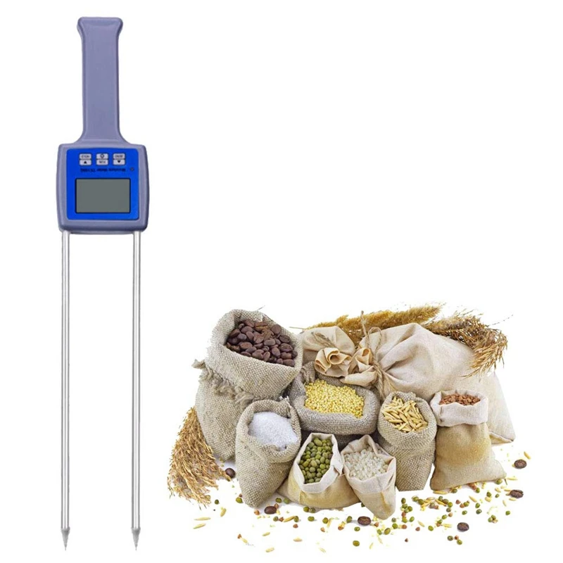 

Tk100G Grain Moisture Meter Wheat Maize Soya Beans Paddy Rice Barley Moisture Tester Hygrometer