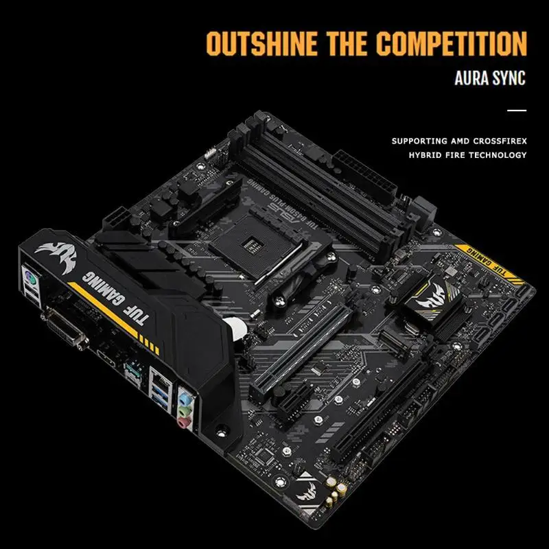 Новая оригинальная материнская плата для ASUS TUF B450M-PLUS GAMING Socket AM4 DDR4 64GB USB2.0 USB3.1 HDMI B450 настольная материнская плата