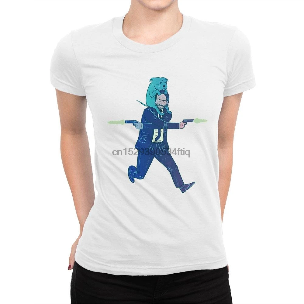 Мужская и женская забавная футболка Keanu Reeves с собакой | одежда