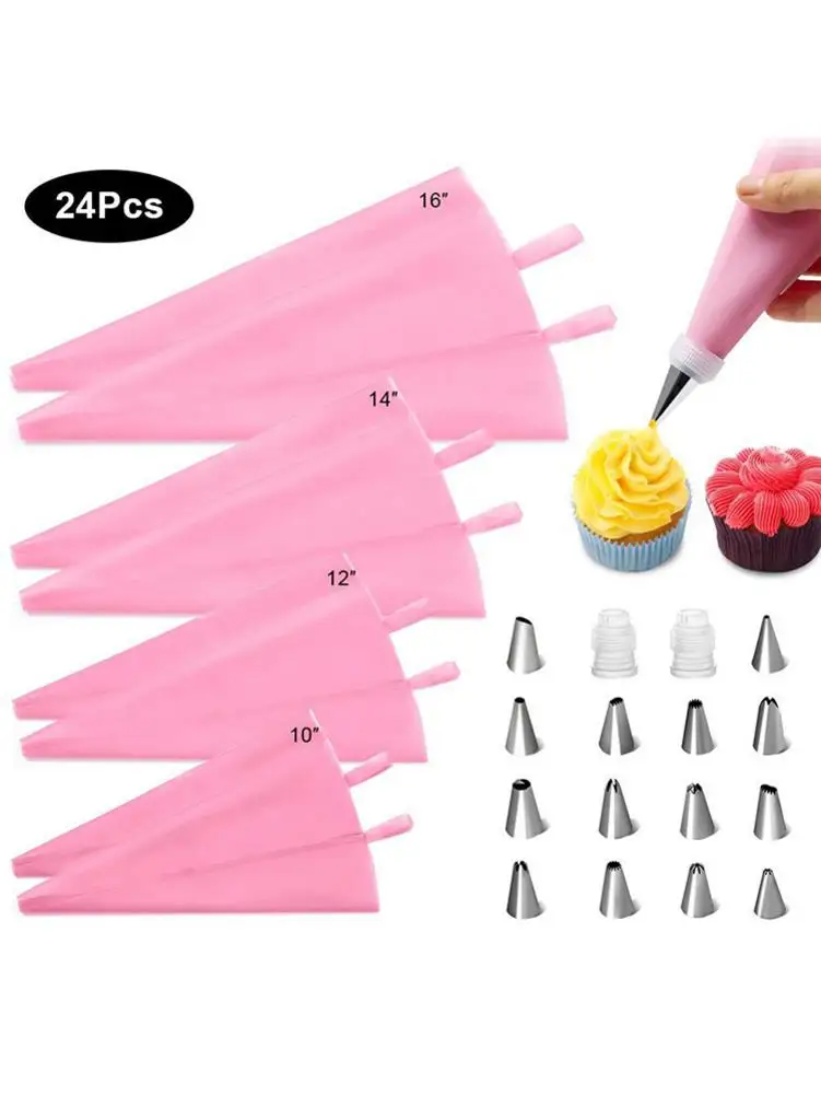 24 шт. набор инструментов для украшения торта корейский стиль насадки силиконовый