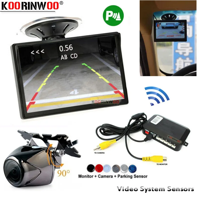 Koorinwoo Parkmaster4 радары двойной AHD датчик парковки видео повышенная система