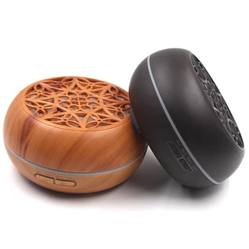 

Wood Grain Ultrasonic Aroma Essential Oil Diffuser with Bluetooth Wireless Music Speaker Timer Aromatherapy Air Humidifier 300Ml