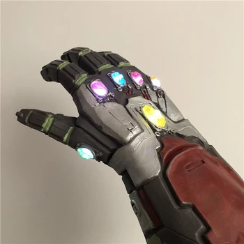 

1: 1 Took Light Thanos Gauntlet Gloves Cosplay Halloween Props Costume War Endgame 4 Quantum