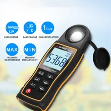 SW582 цифровой измеритель освещенности Высокоточный дисплей ручной фонарь тест HD с подсветкой Диапазон автоматического переключения