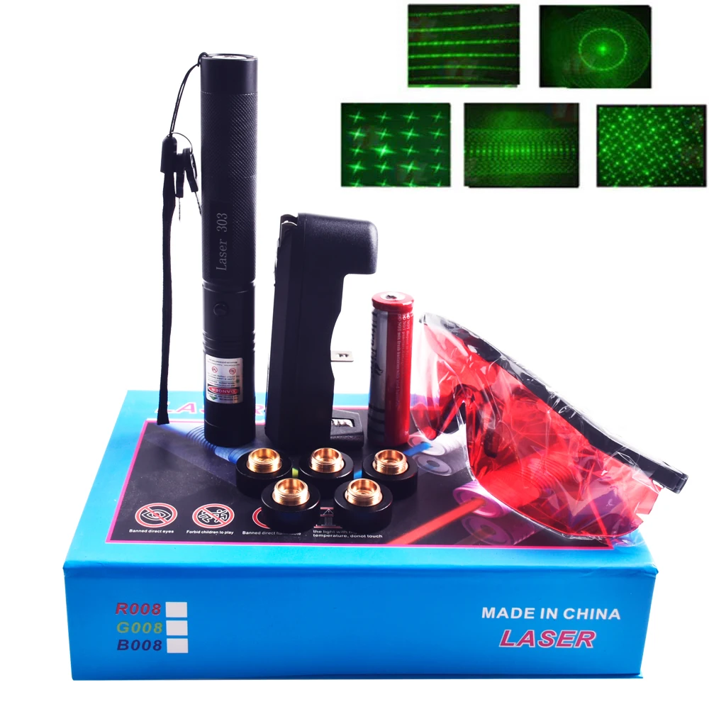 

303 laser pen 532nm 5mW green laser pointer 10000 m 5mw laser sight burning match hunting green point tactics