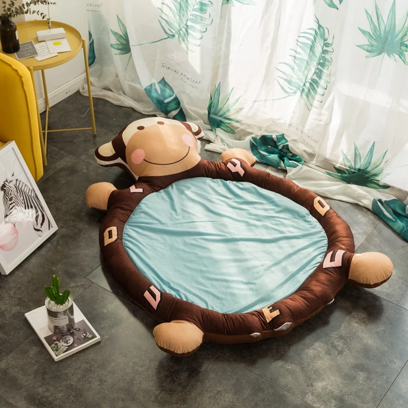 Детский матрас с рисунком панды льва татами диван кровать матрас мягкие постельные принадлежности плюшевые игрушки Детский игровой коврик