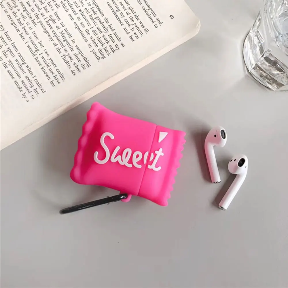 Роскошный силиконовый чехол для Airpods 1, 2, Bluetooth, аксессуары для наушников, чехол, коробка, подарок