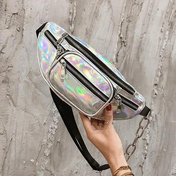 

2020 new chest bag chain bag shoulder messenger bag fashion laser style