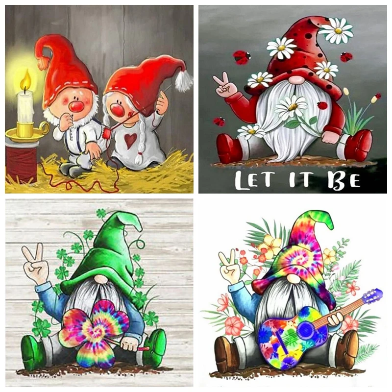 5d DIY Diamond Painting Cartoon Goblin Full Drill embroidery Cross Stitch full Needlework mosaic Home Decor Kid Christmas Gift | Дом и сад