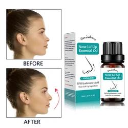 Lavender Nose Essence Oil Lifting Up Tighten Beauty Nose Care Heighten Rhinoplasty Firming Moisturizing Nose Massage Serum 10ml
