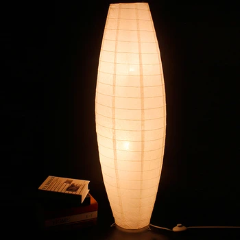 

Sale White LED Floor Lamp Hand Woven Paper Floor Light Bedroom Standing Lamp Living Room Indoor Lighting Standing Lamp Lustres