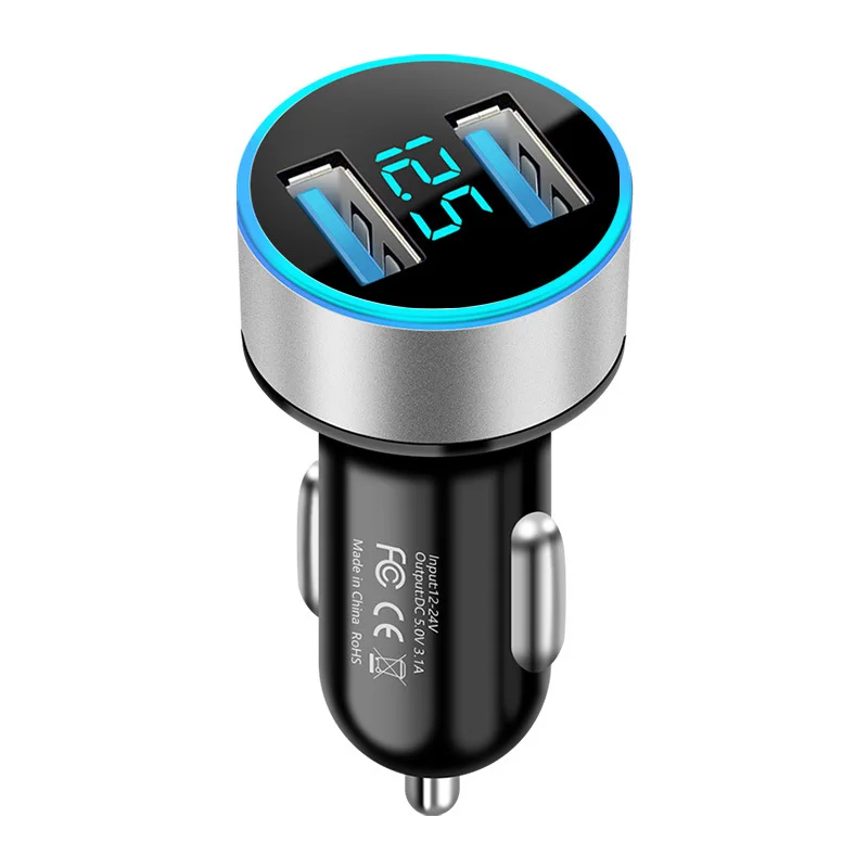2 Ports Car Chargers 4.8A 5V Quick Charge 3.0 Fast Charging Charger for iphone 13 12 Samsung Huawei Dual USB Car-charger Adapter usb quick charge 3.0 Chargers
