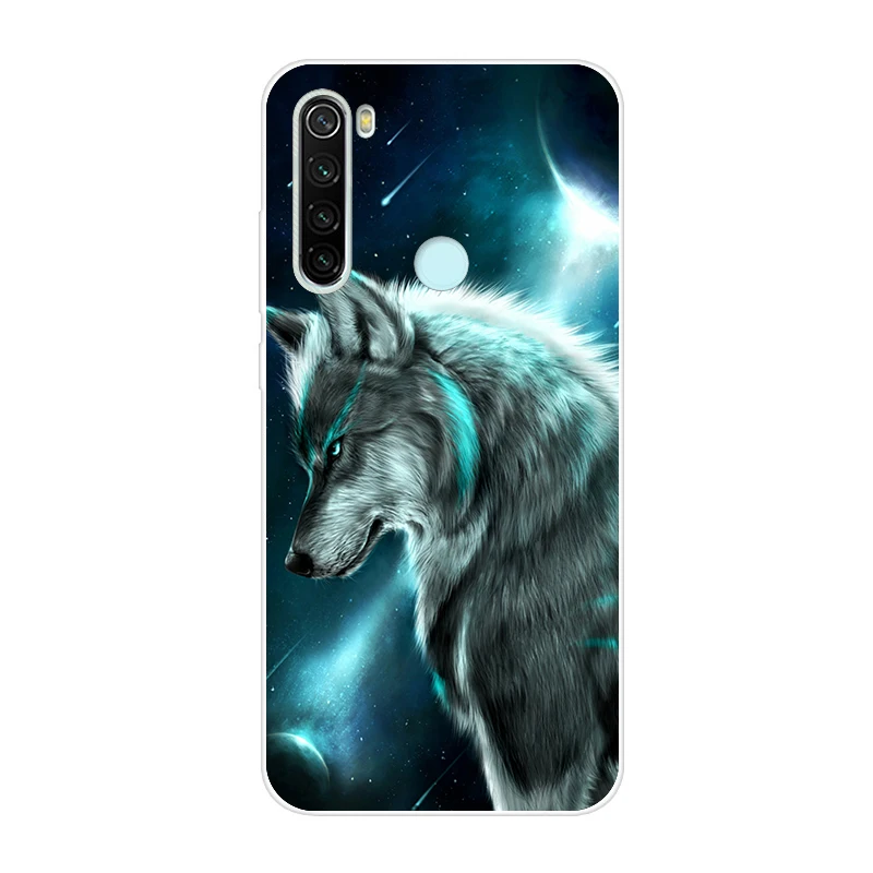 Светло-голубой Чехол из ТПУ для Xiaomi Redmi Note 8, мягкий силиконовый чехол для Xiaomi Redmi Note 8 Pro, чехол для Redmi Note8 8Pro, чехол для телефона с рисунком - Цвет: Светло-голубой