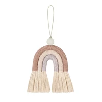 1PC Handmade Rainbow Phone Strap Cotton Pendant Mobile Phone Straps Lanyard Key Ring Mobile Phone Accessories 2