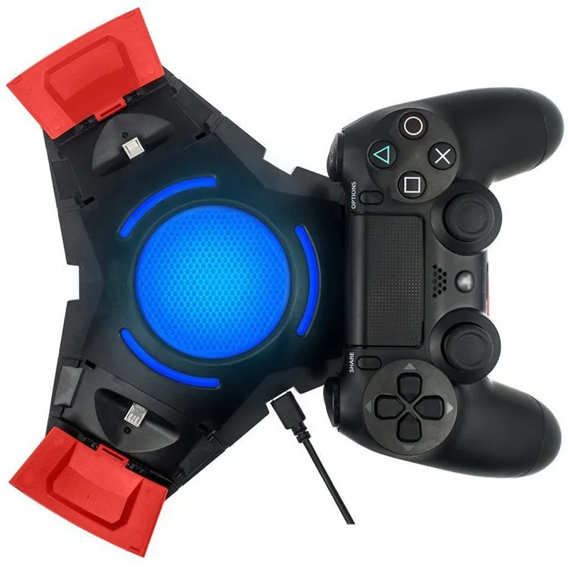 

New Unique Tri-angle USB Charging Dock for P-S4 game wireless controller charging 3controllers at same time