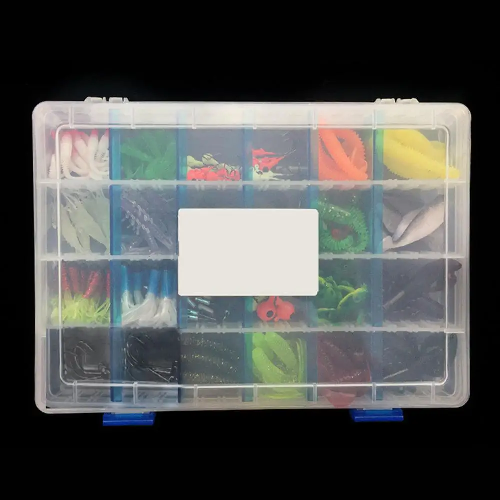 Conjunto de Isca de Silicone Acessórios de Pesca Macia Pesca Equipamento Macio Sem-fim Camarão Carpa Mar 6 Cheap Iscas artificiais
