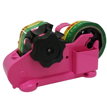 

Pink Multi Purpose Automatic Desk Tape Dispenser Cutter Perfect for Office Home School Supplies