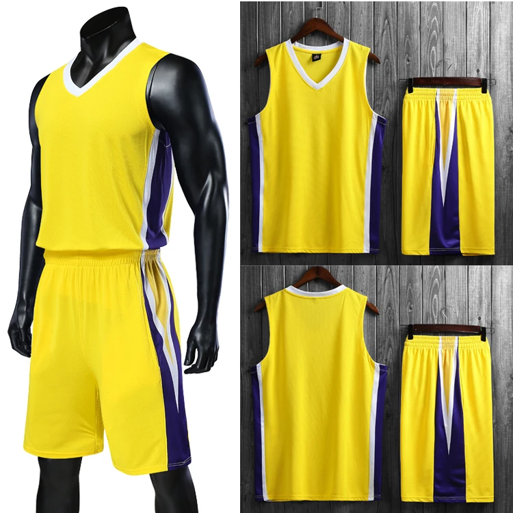 Высокое качество Для мужчин мальчиков баскетбольная майка Джерси комплекты боковые карманы, дешевые баскетбольные футболки колледж костюмы, однако на заказ могут быть Футбольная форма - Цвет: Yellow