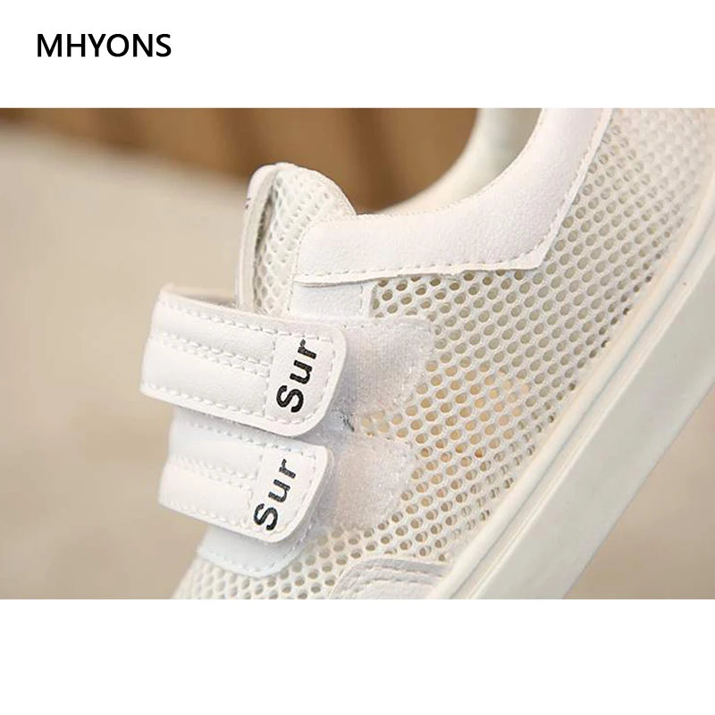 MHYONS/новая весенняя детская спортивная обувь; дышащие кроссовки для маленьких девочек; детская сетчатая обувь; модная повседневная обувь для мальчиков; мягкая Брендовая обувь;