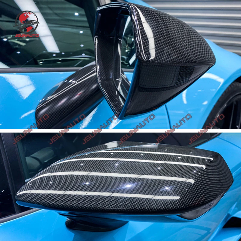 For Lamborghini Huracan Dry Carbon Fiber Side Mirror Cover Forged Carbon  Accessories For Lp580 Lp600 Lp610 Lp620 Replacement - Body Kits - AliExpress